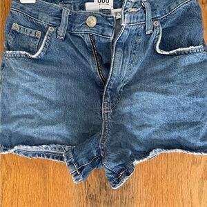 BDG Blue Jean Shorts Distressed Cut-Off Style